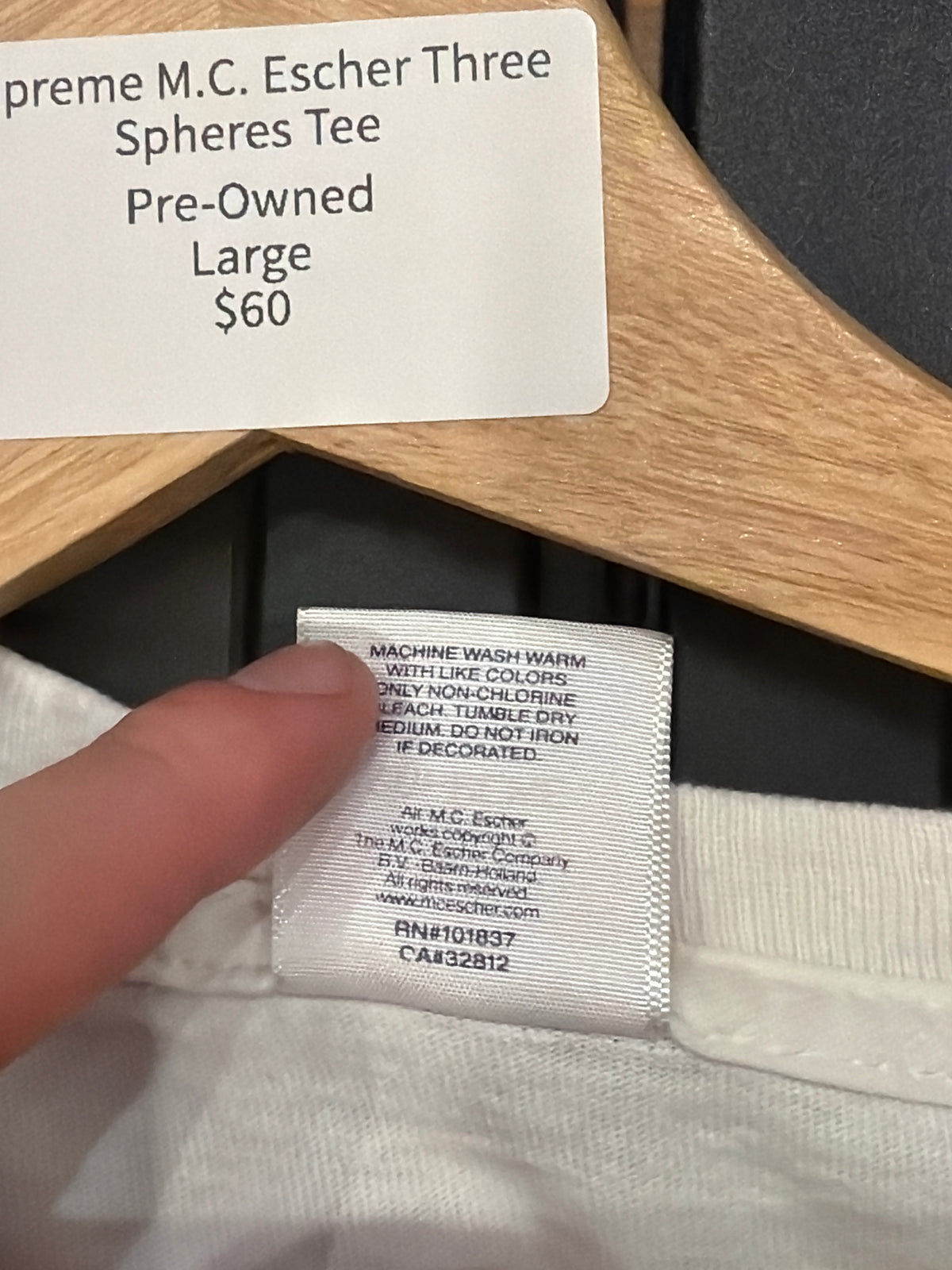 Supreme M.C. Escher Three Spheres Tee