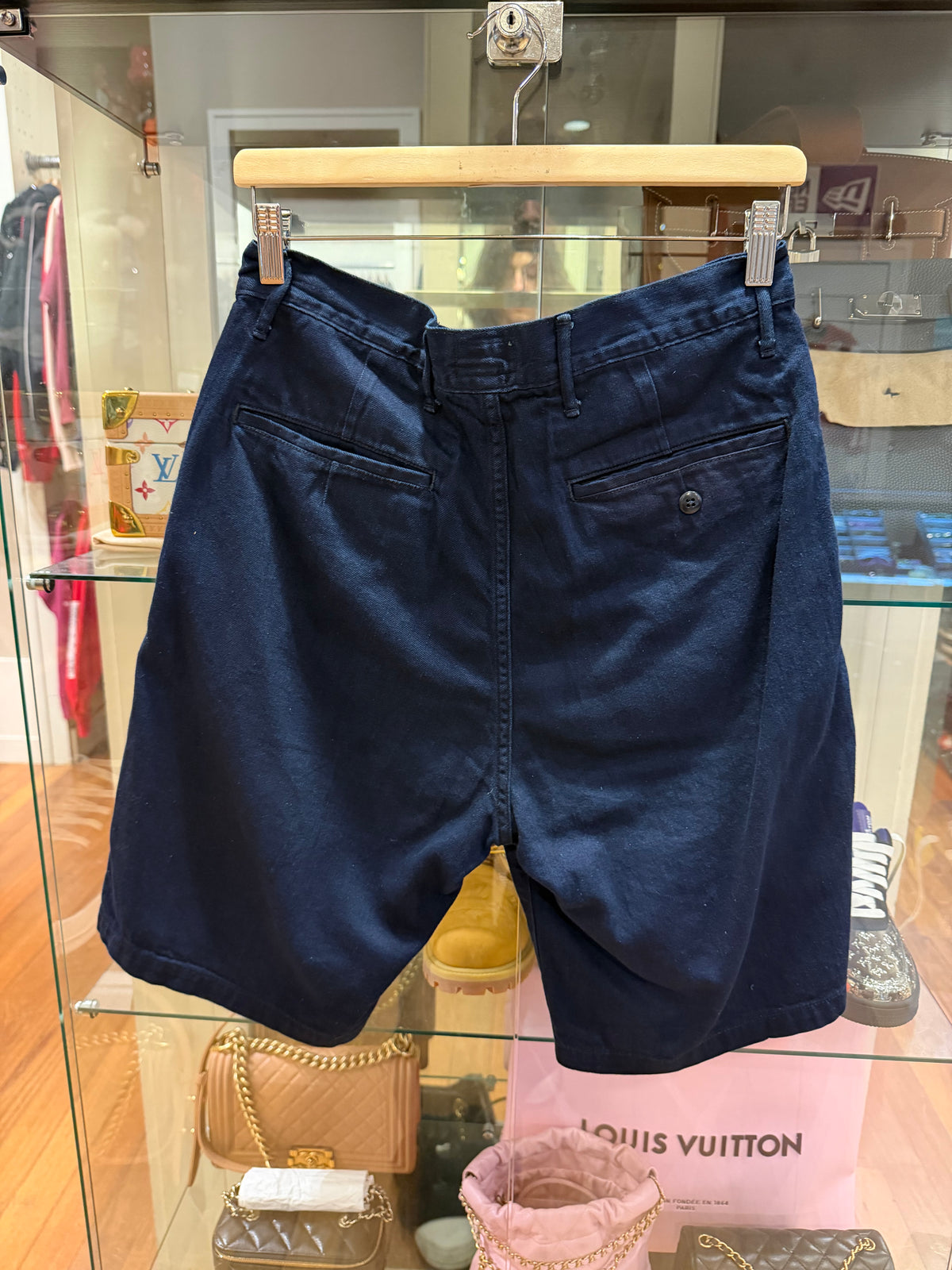 Kapital Thunder Sashiko Canvas Shorts - Indigo