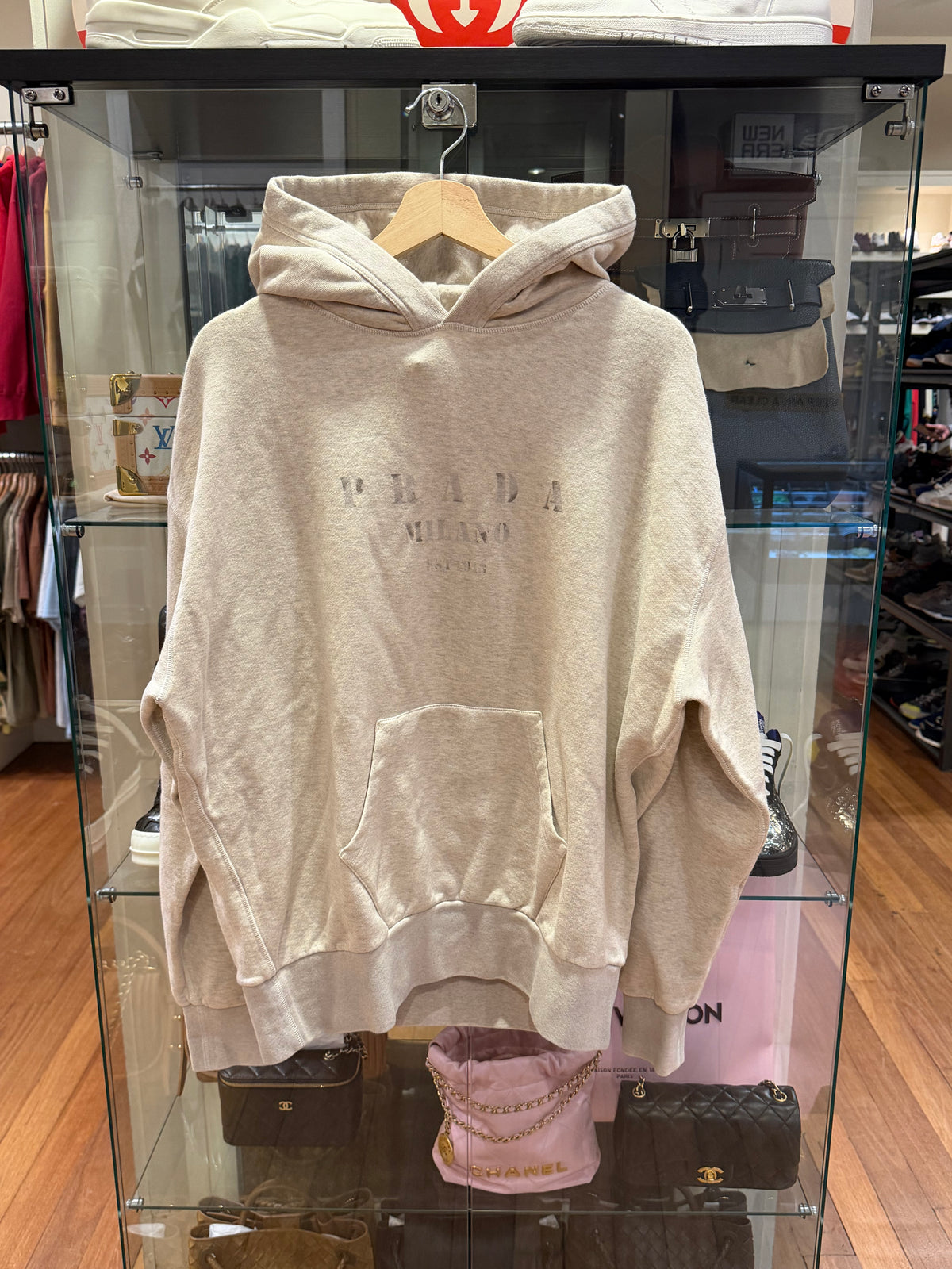 Prada Logo Printed Hoodie
