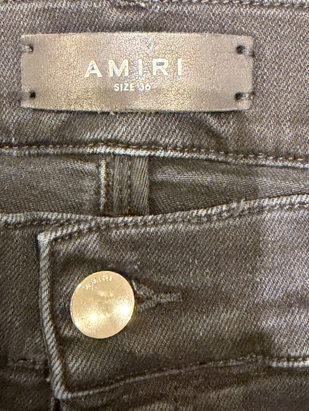 Amiri MX1 Distressed Skinny Jeans - Black / Black Patches Paisley