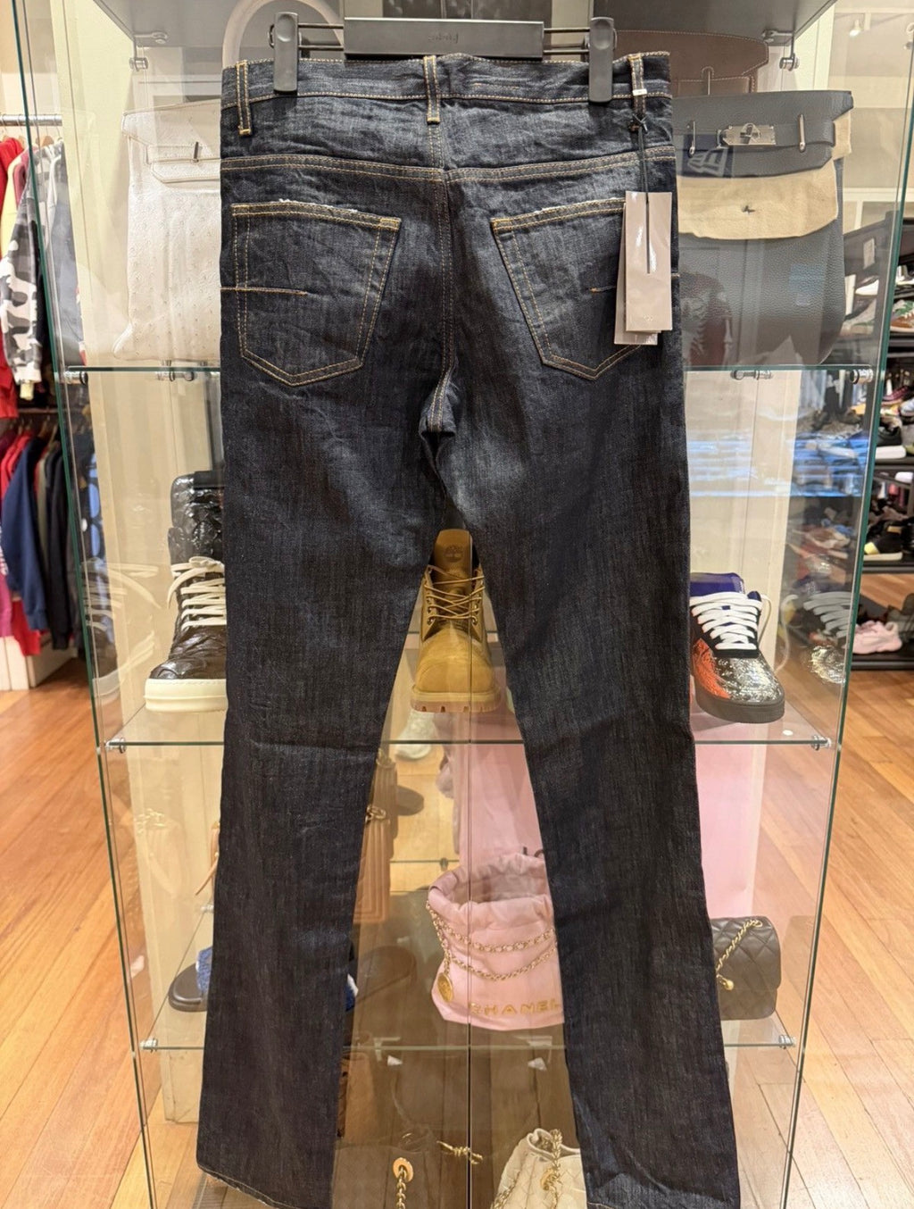 Dior Homme AW11 ‘19cm Pouring Rain’ Raw Denim Jeans - Bleu Marine