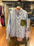 Perks and Mini Temous Collared Oversized Button Down Shirt - Blue
