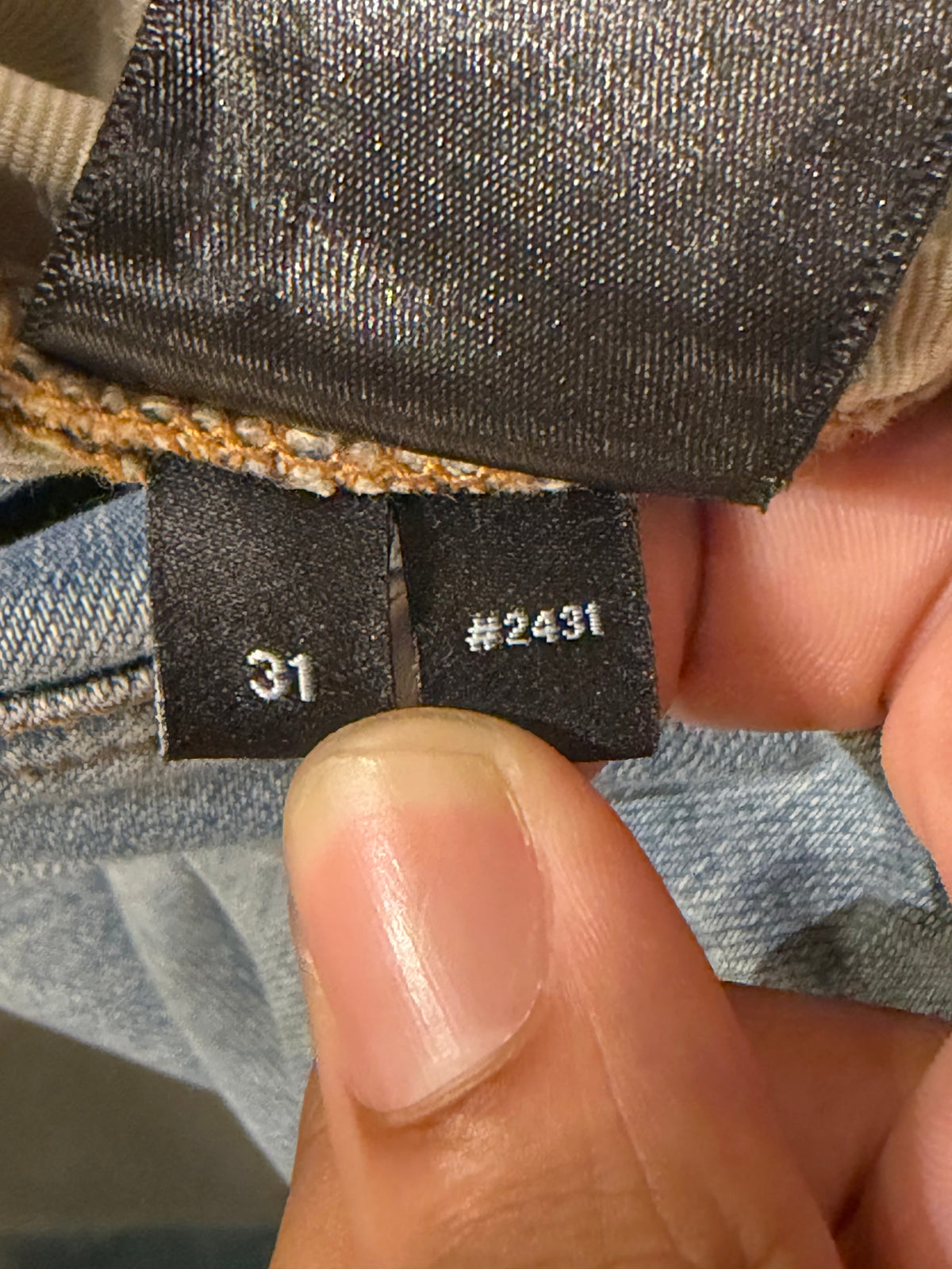 Amiri MX1 Distressed Skinny Jeans - LightWash/Flannel Patches