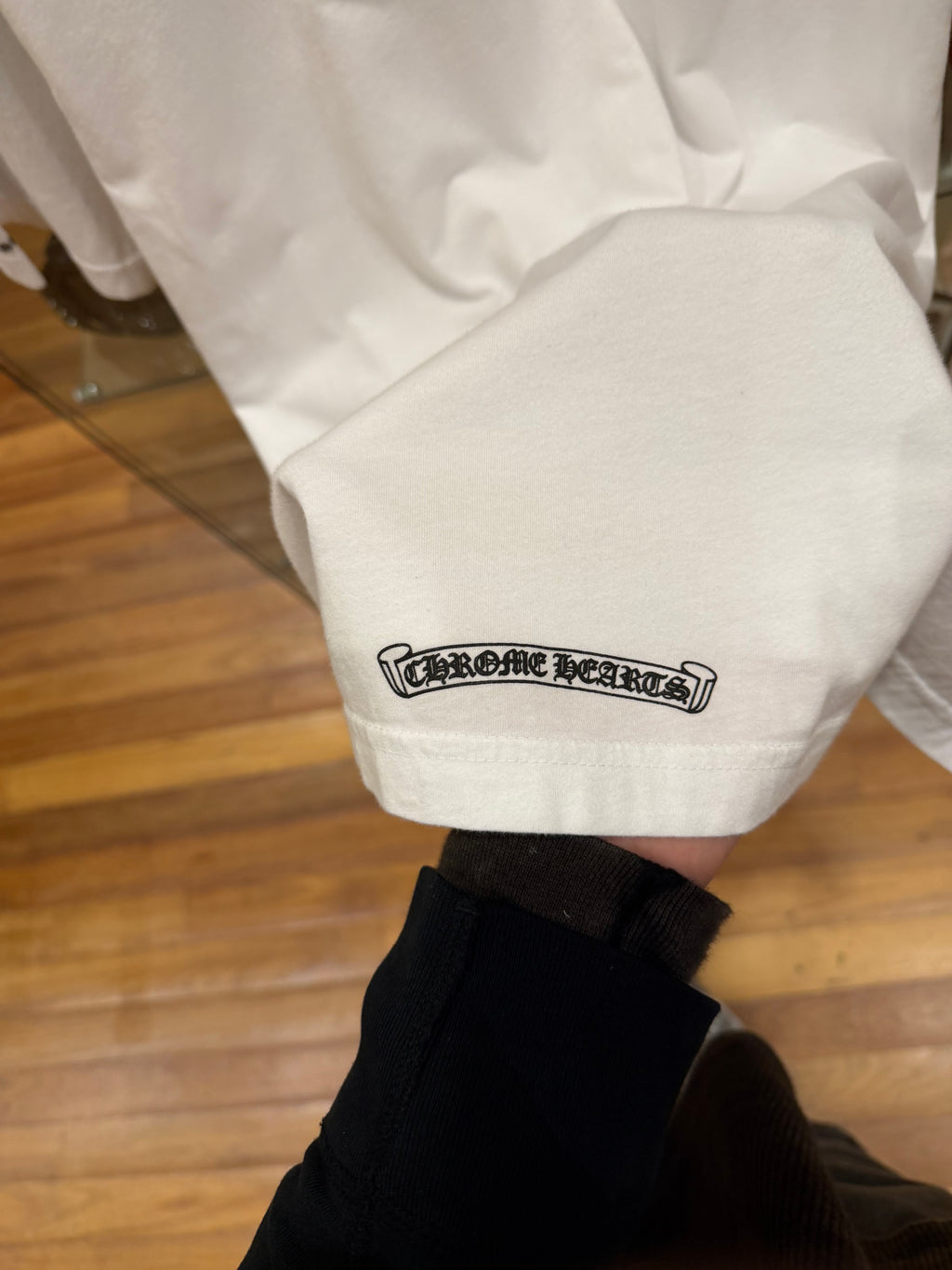 Chrome Hearts Scroll Logo Tee - White