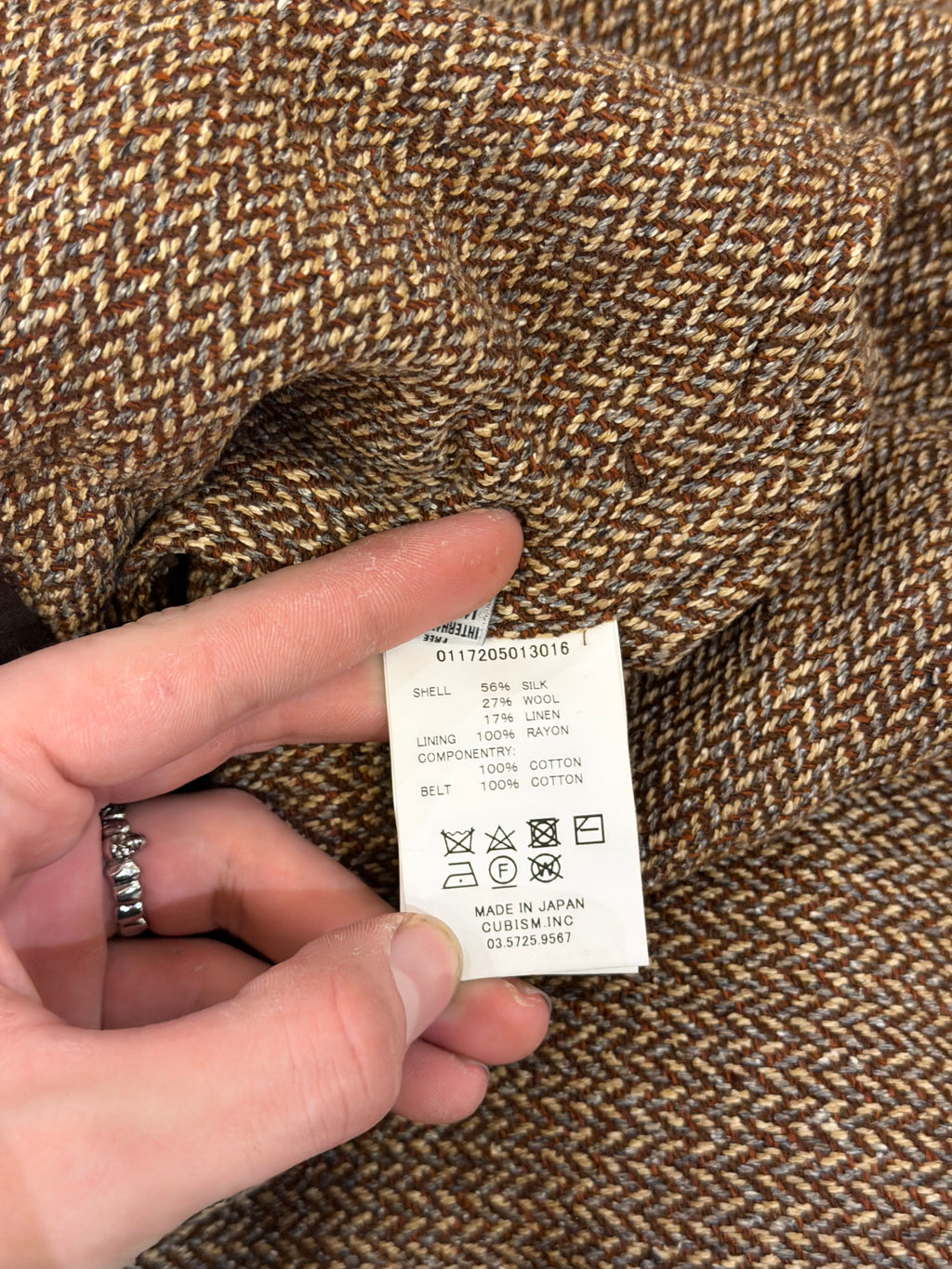Visvim AW17 Herringbone Yukata Coat