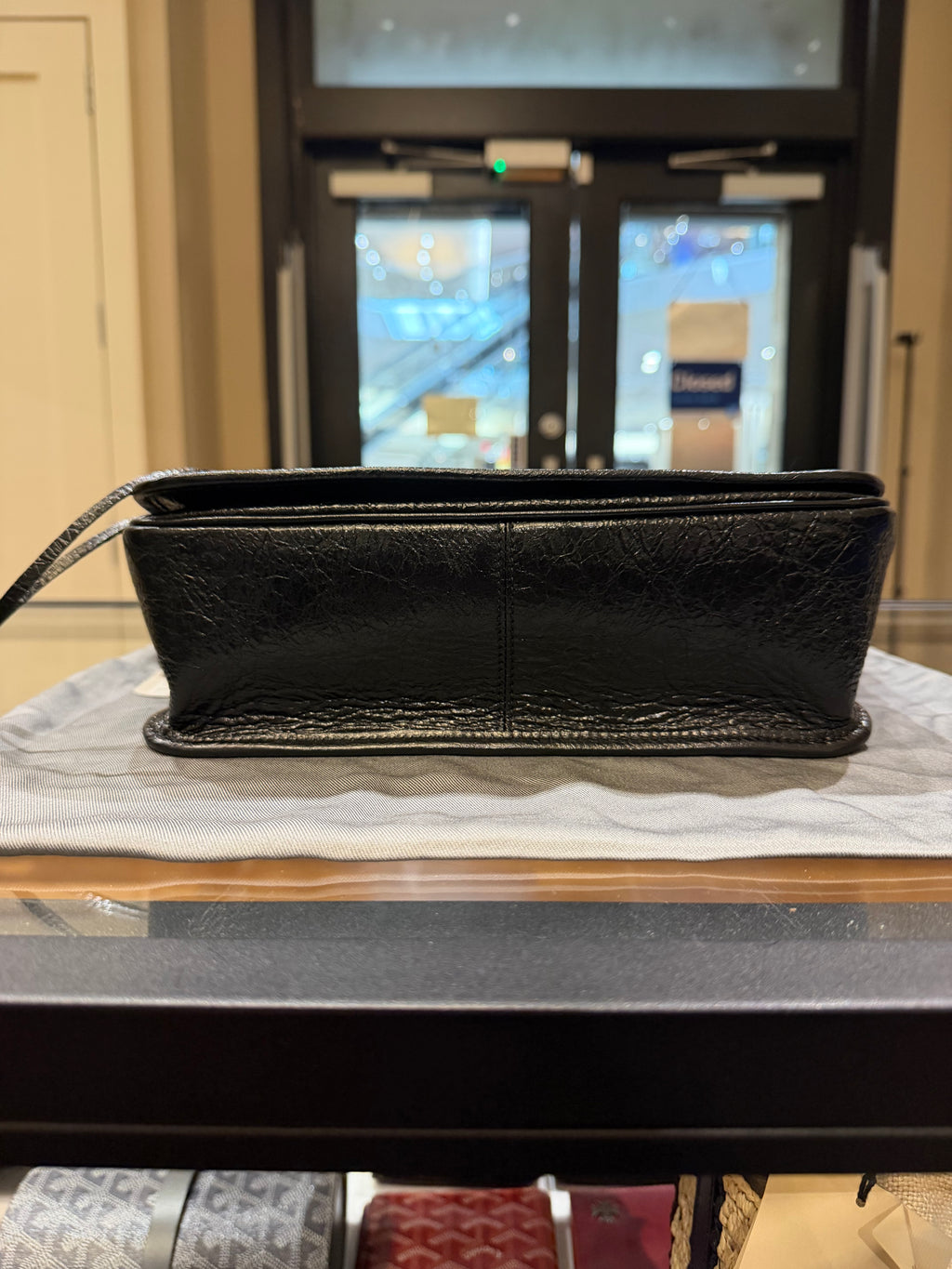 Balenciaga Small Le City Flap Mess Arena - Black