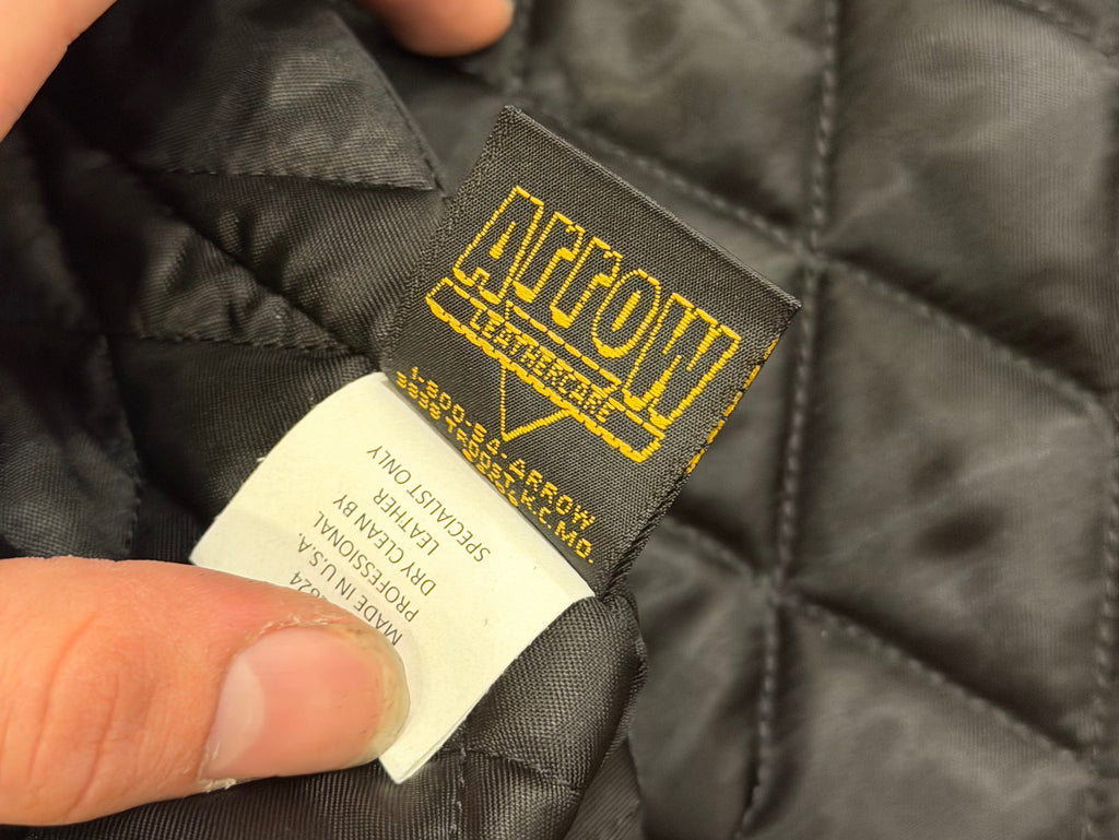 Billionaire Boys Club Golden Bear Leather Varsity Jacket
