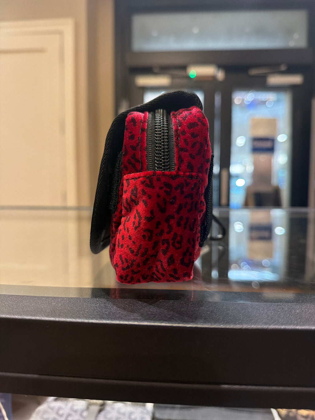 Supreme Leopard Print Belt Bag - Red