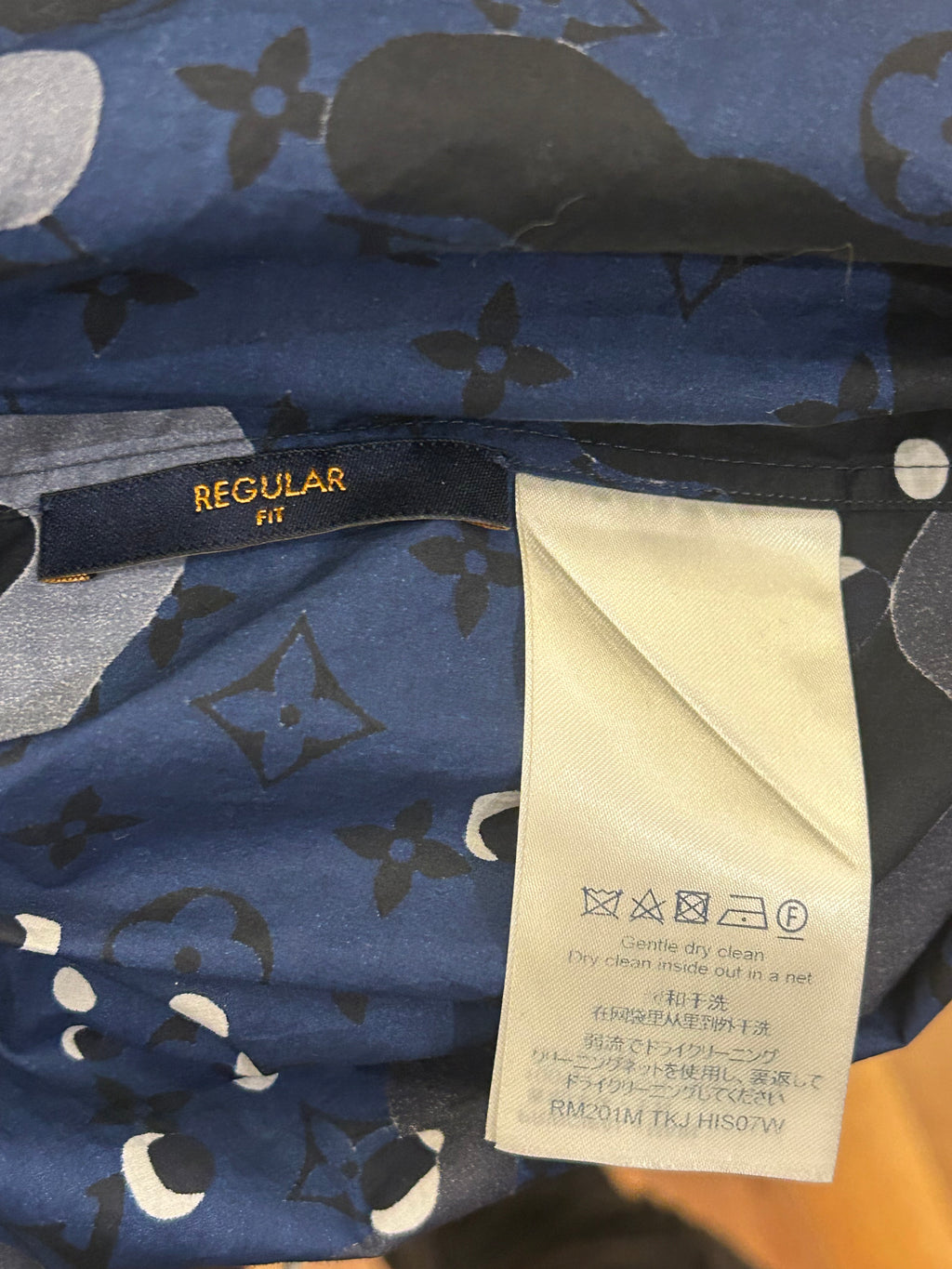 Louis Vuitton Camo DNA Button Down Shirt - Blue