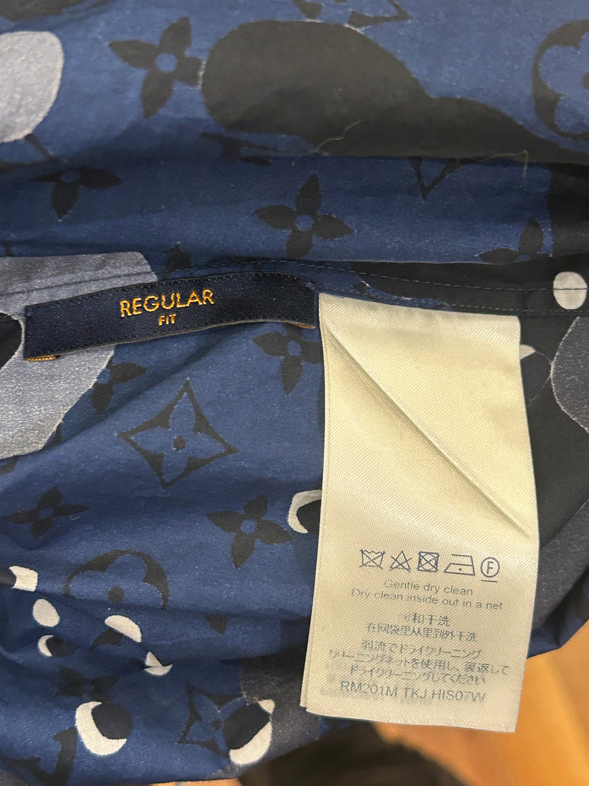 Louis Vuitton Camo DNA Button Down Shirt - Blue