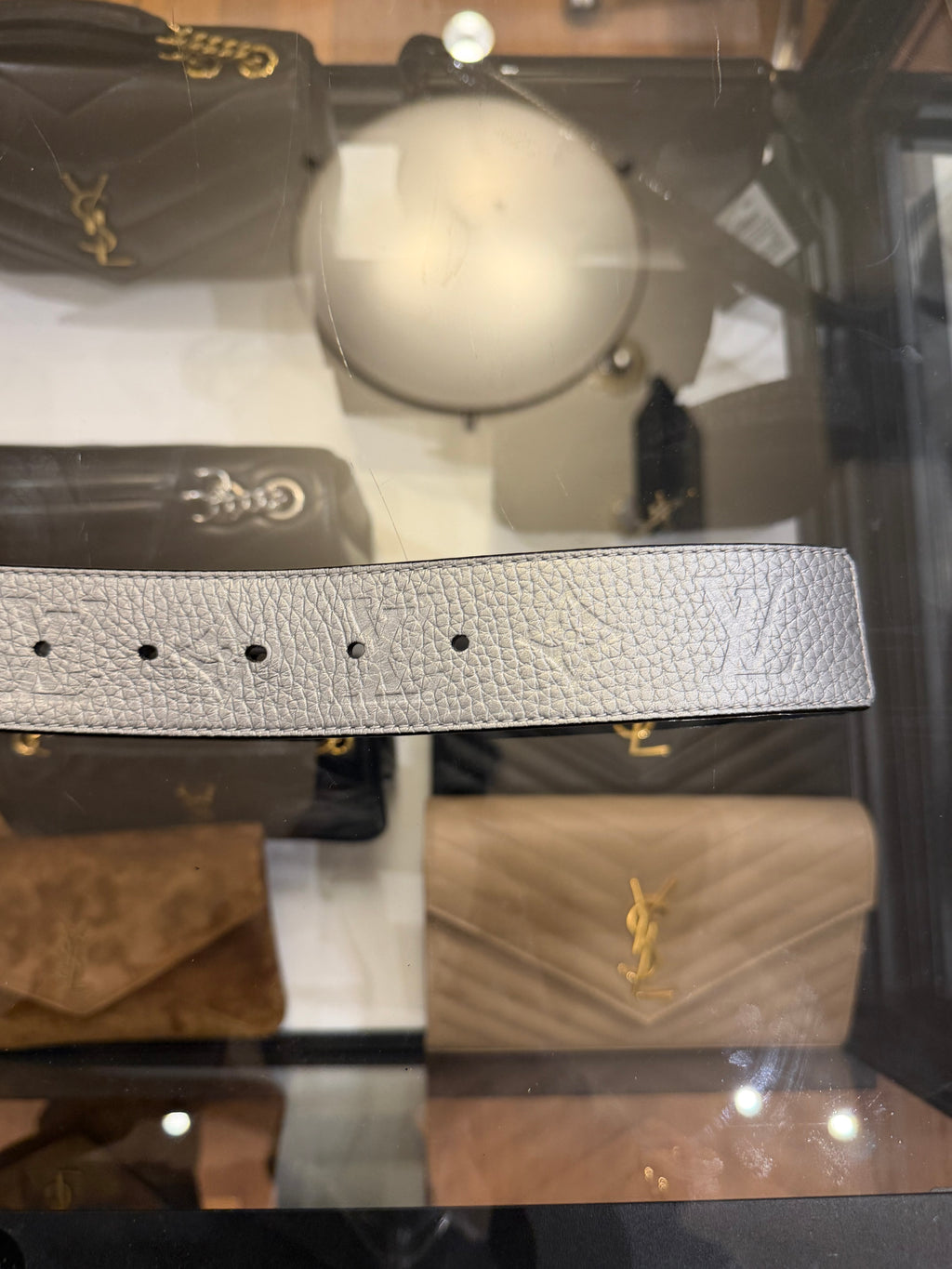 Louis Vuitton Monogram Belt - Silver