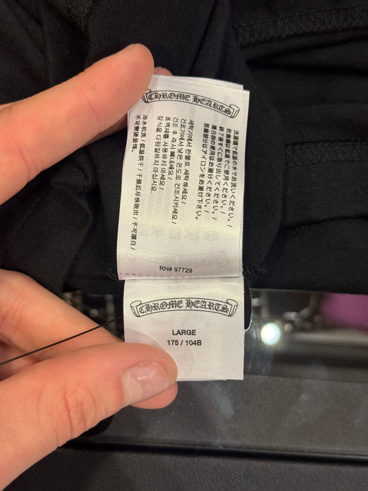 Chrome Hearts Neck Print LS Shirt Olive - Black