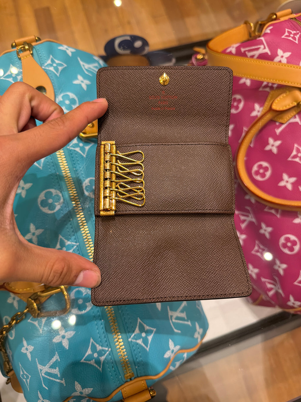 Louis Vuitton Damier Key Holder - Brown