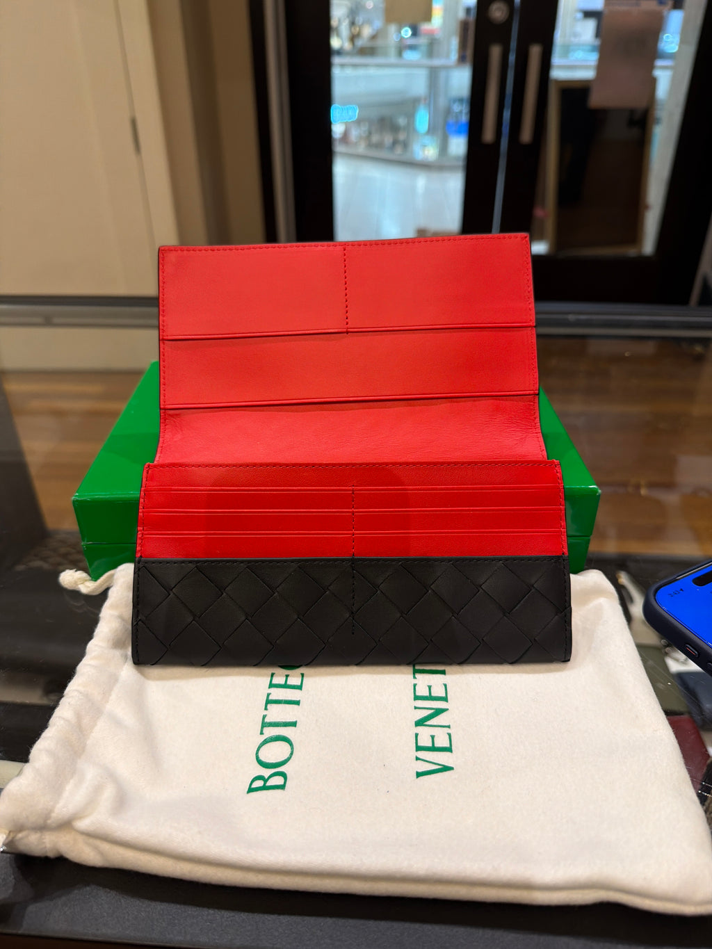 Bottega Veneta Intrecciato Long Wallet
