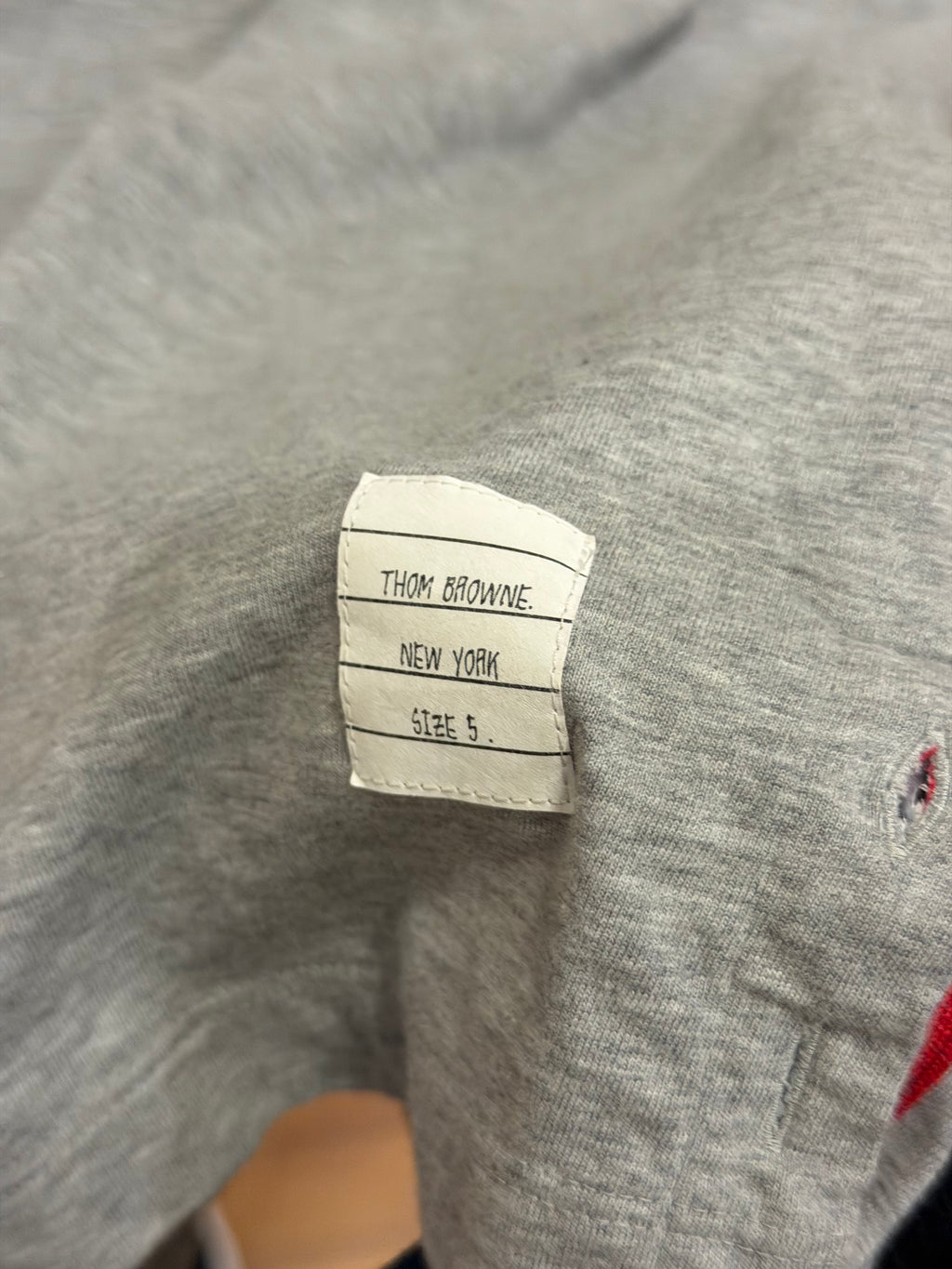 Thom Browne Trimmed Tee - Grey