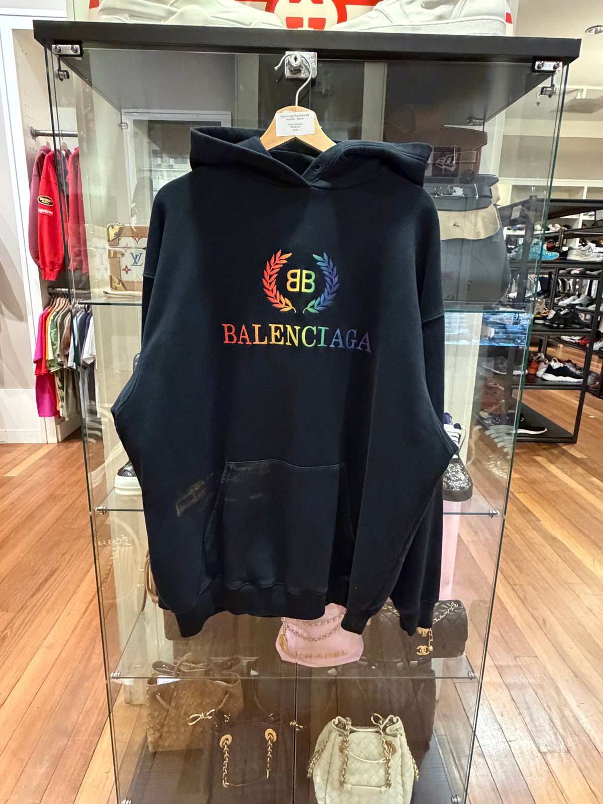 Balenciaga Rainbow BB
Hoodie - Black