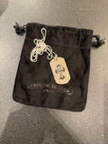 Chrome Hearts Cross Imprint Dog Tag Necklace