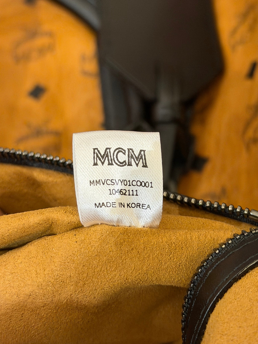 MCM Ottomar Weekender Bag - Orange / Black Trim