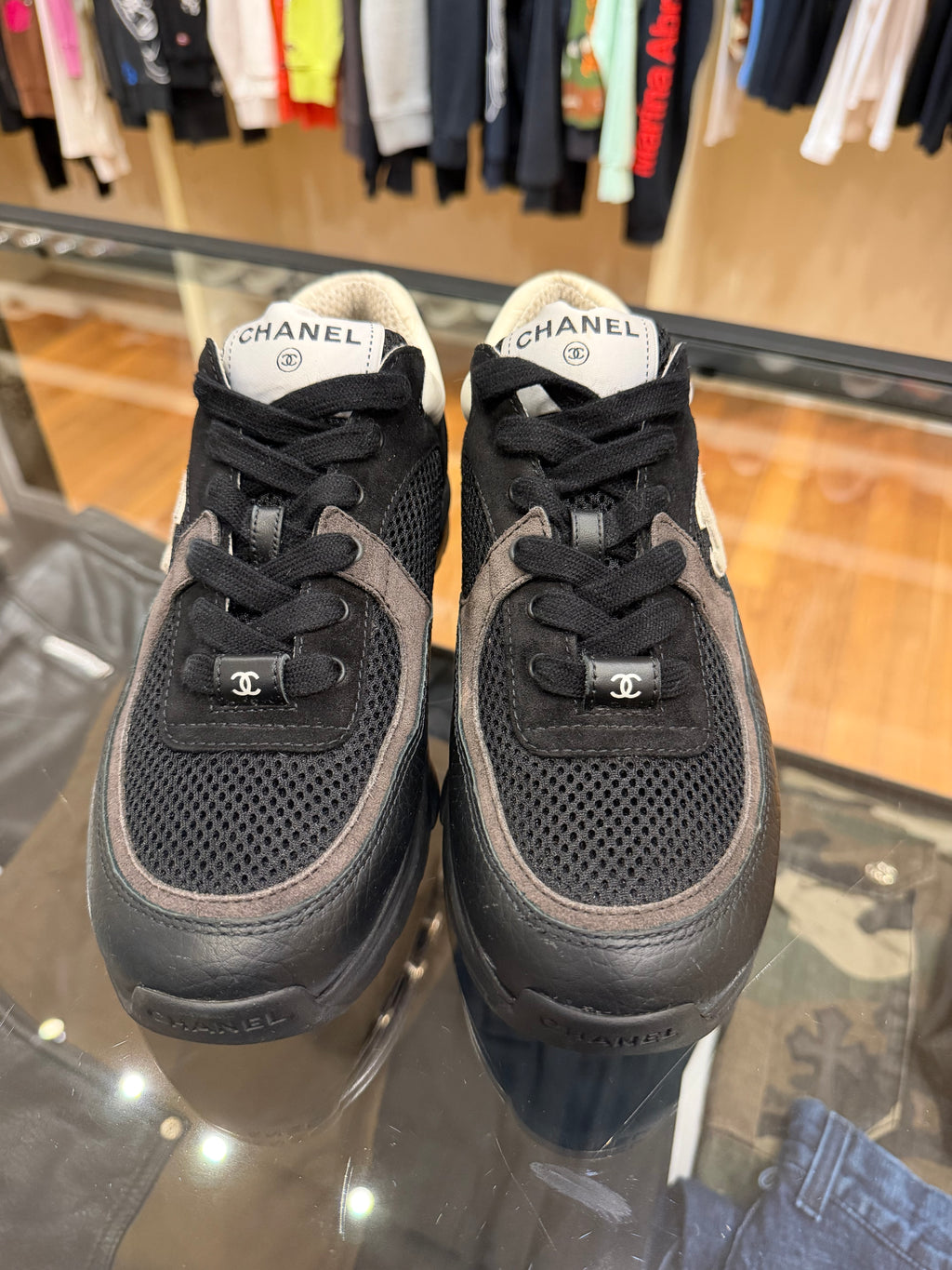 Chanel CC Trainer - Black / White