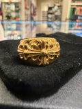 Chrome Hearts 22k Gold Double Floral Ring