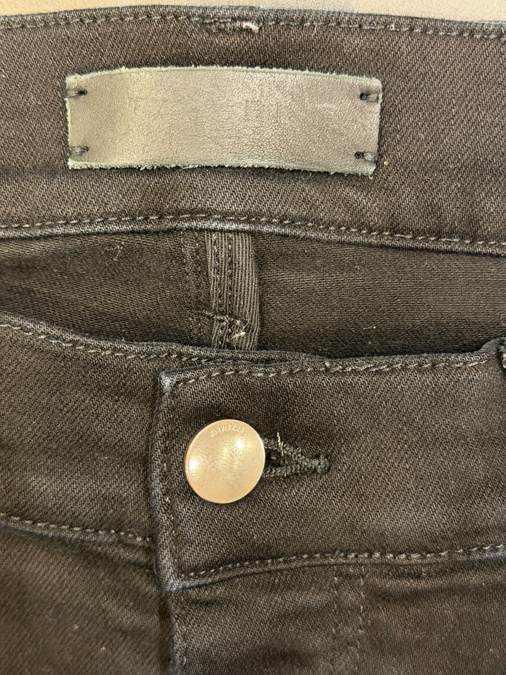 Amiri Bone Patch Skinny Jeans - Blk/Silver Patches