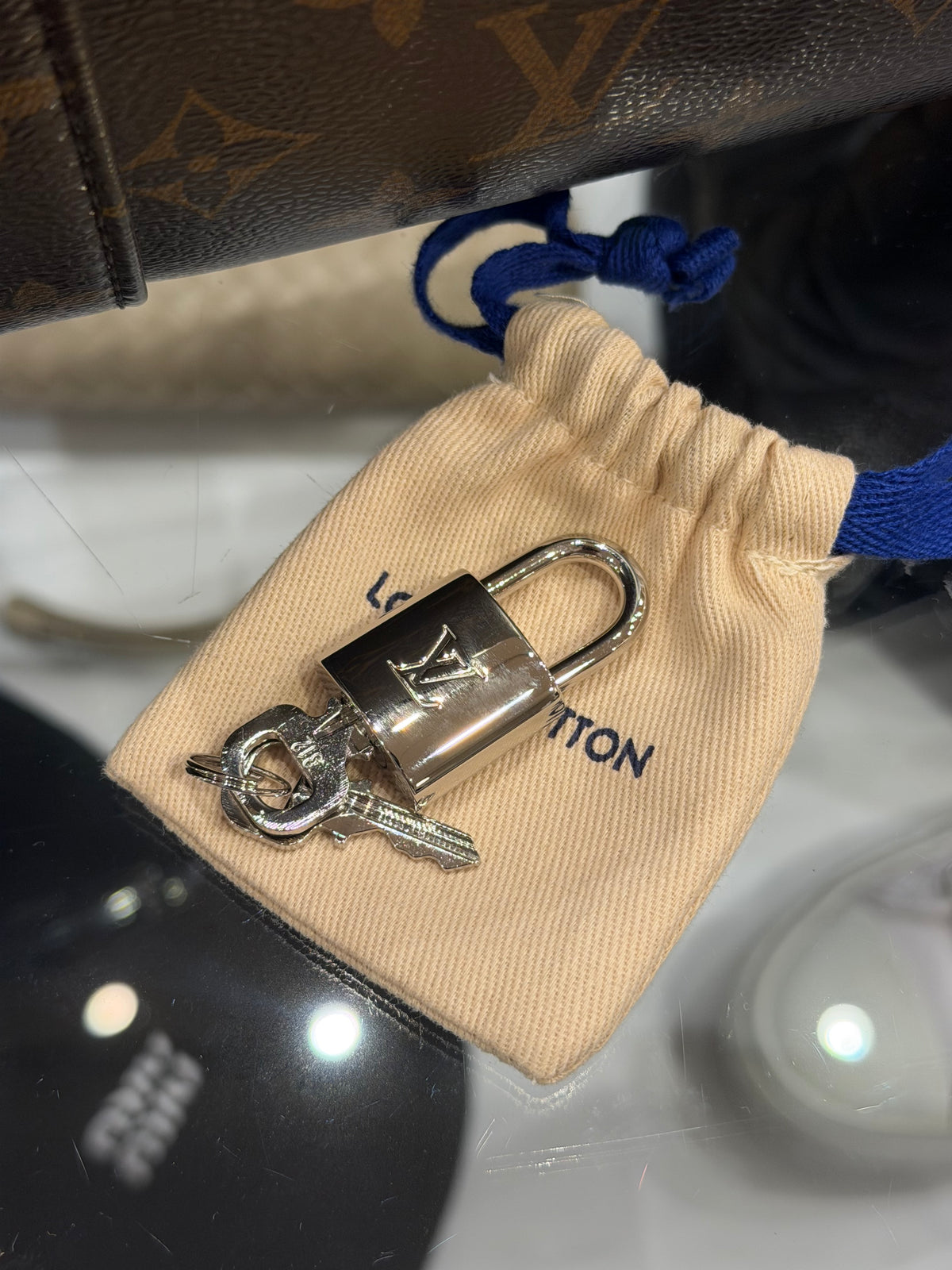 Louis Vuitton Keepall Bandoulière 50 Metallic Nebula Monogram 2023 Duffle Bag