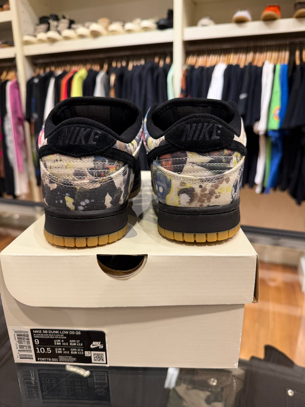 Nike x Supreme SB Dunk Low ‘Rammellzee’ - Black