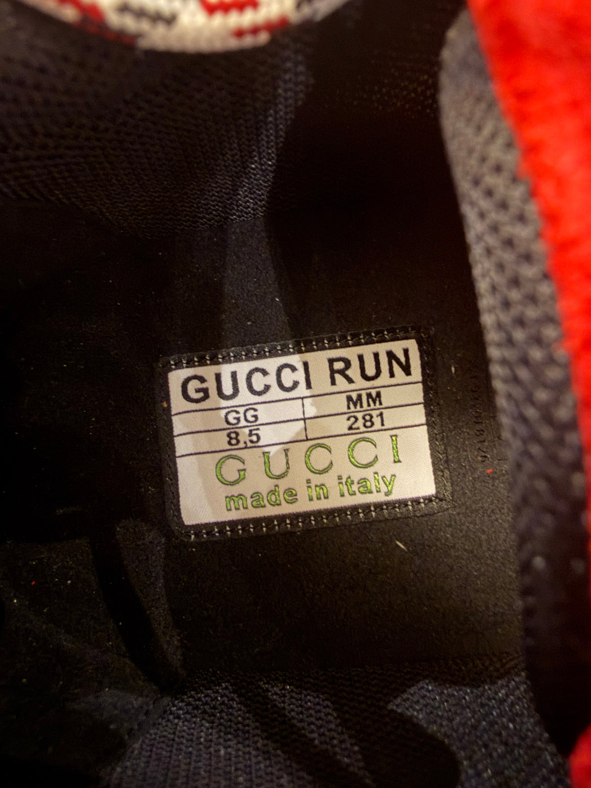 Gucci Run Suede Mesh Sneakers