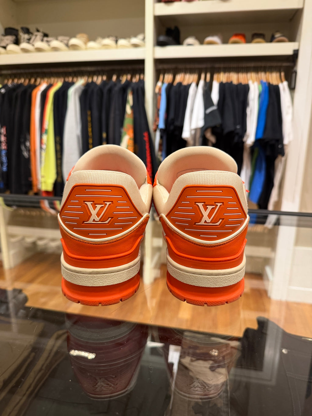 Louis Vuitton Trainer - White / Orange