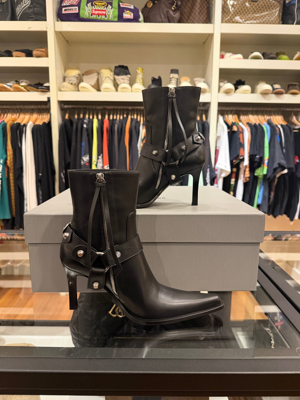 Balenciaga City Harness Bootie - Black