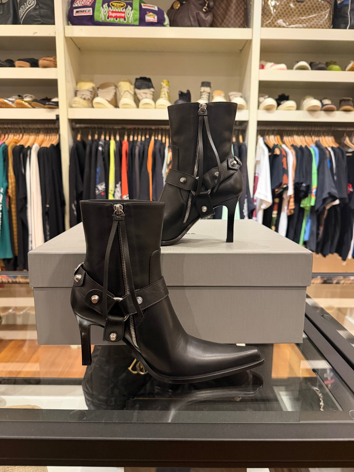 Balenciaga City Harness Bootie - Black