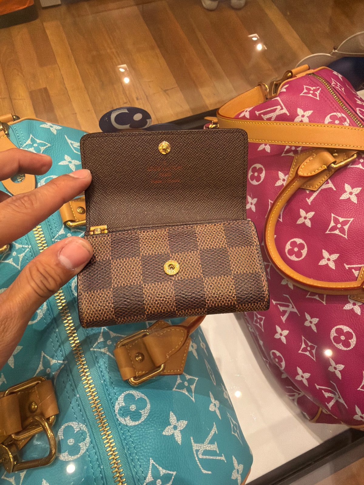 Louis Vuitton Damier Key Holder - Brown