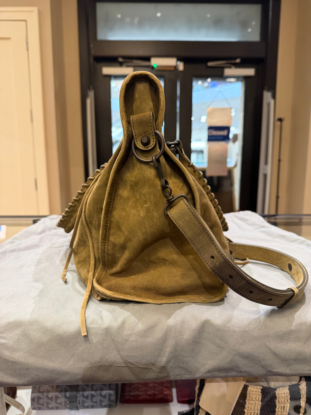 Balenciaga Large Le City Bag - Khaki Green