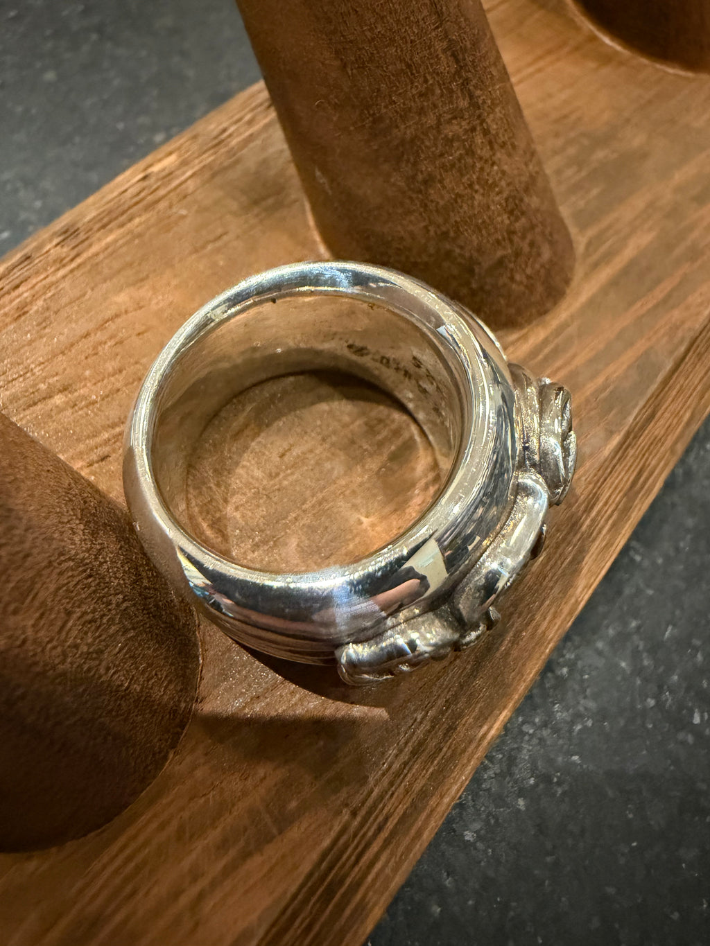 Chrome Hearts Dagger Heart Ring Silver - Size 8.5