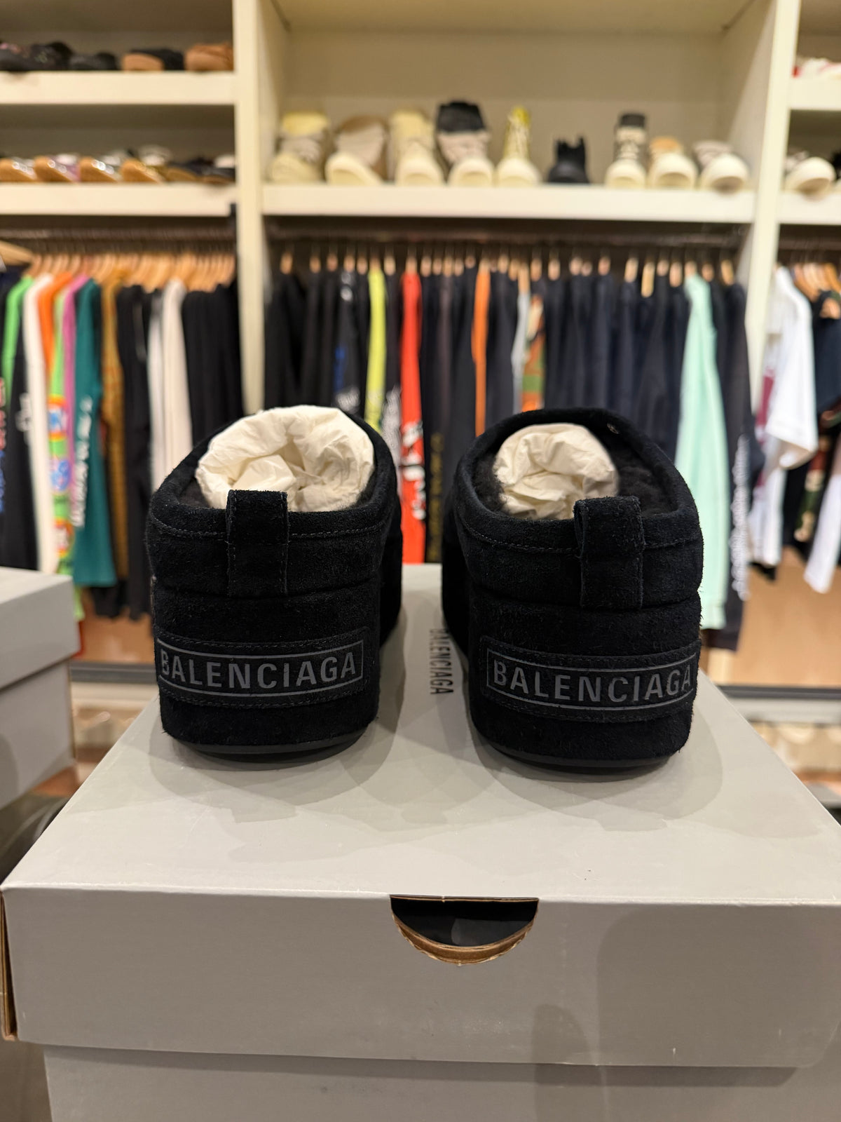 Balenciaga Soft Platform Mule - Black