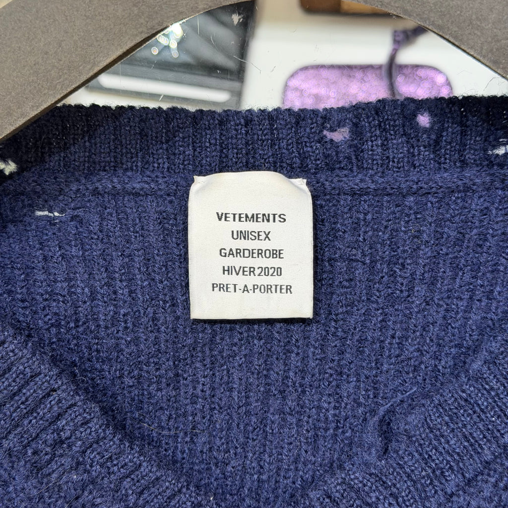 Vetements Knit Hole Sweater