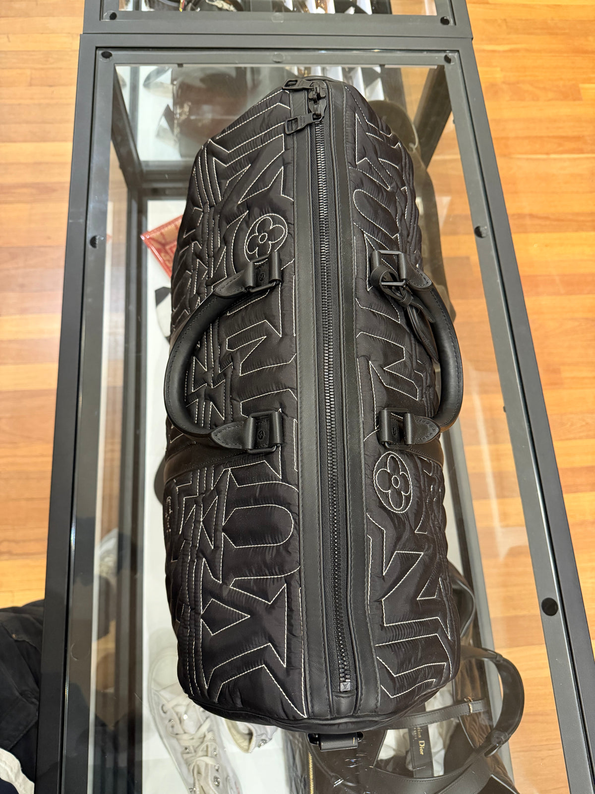 Louis Vuitton Keepall Bandoulière 50 Snow Capsule Collection Duffle Bag