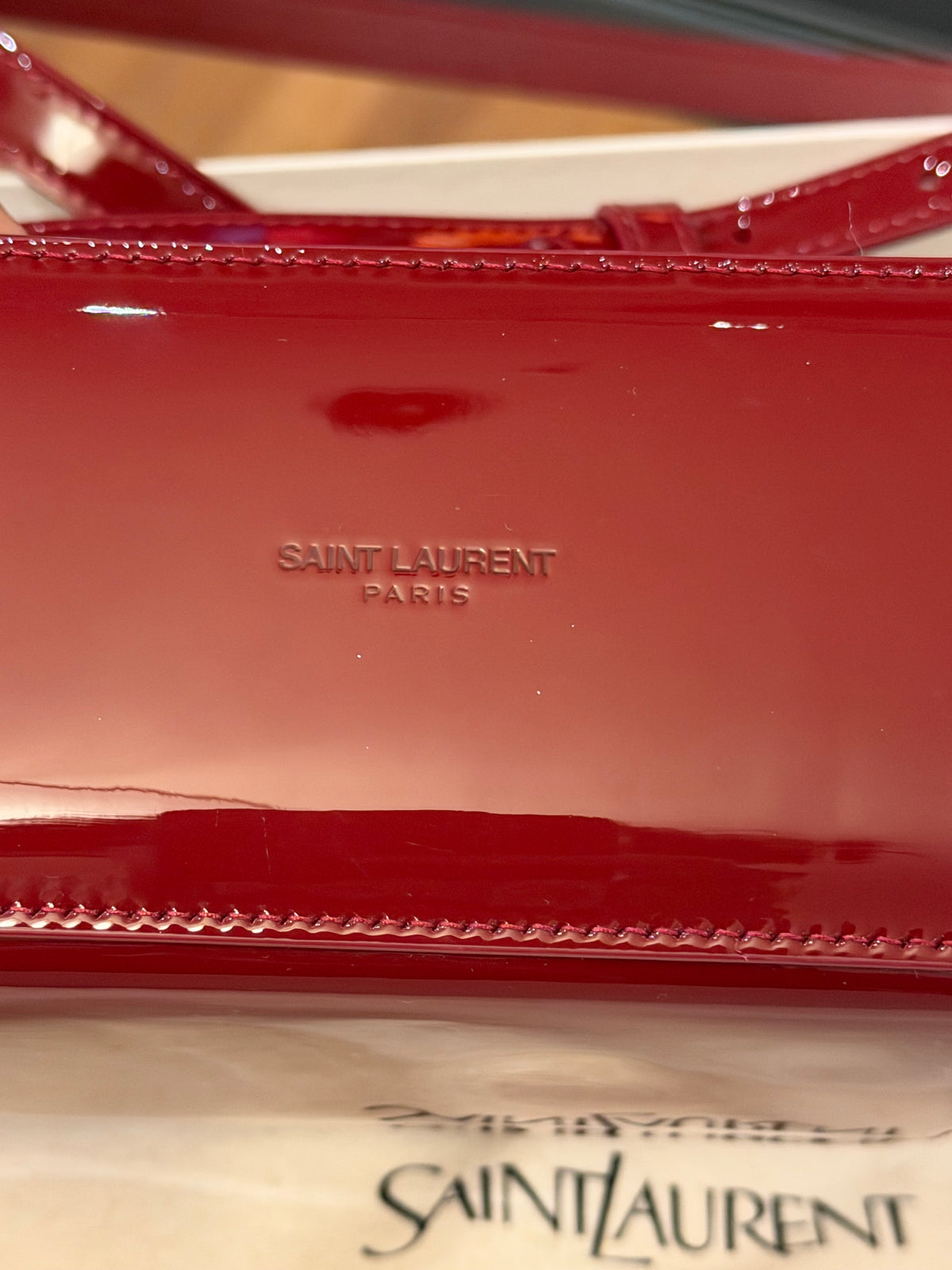 Saint Laurent Gaby Vanity Bag - Red