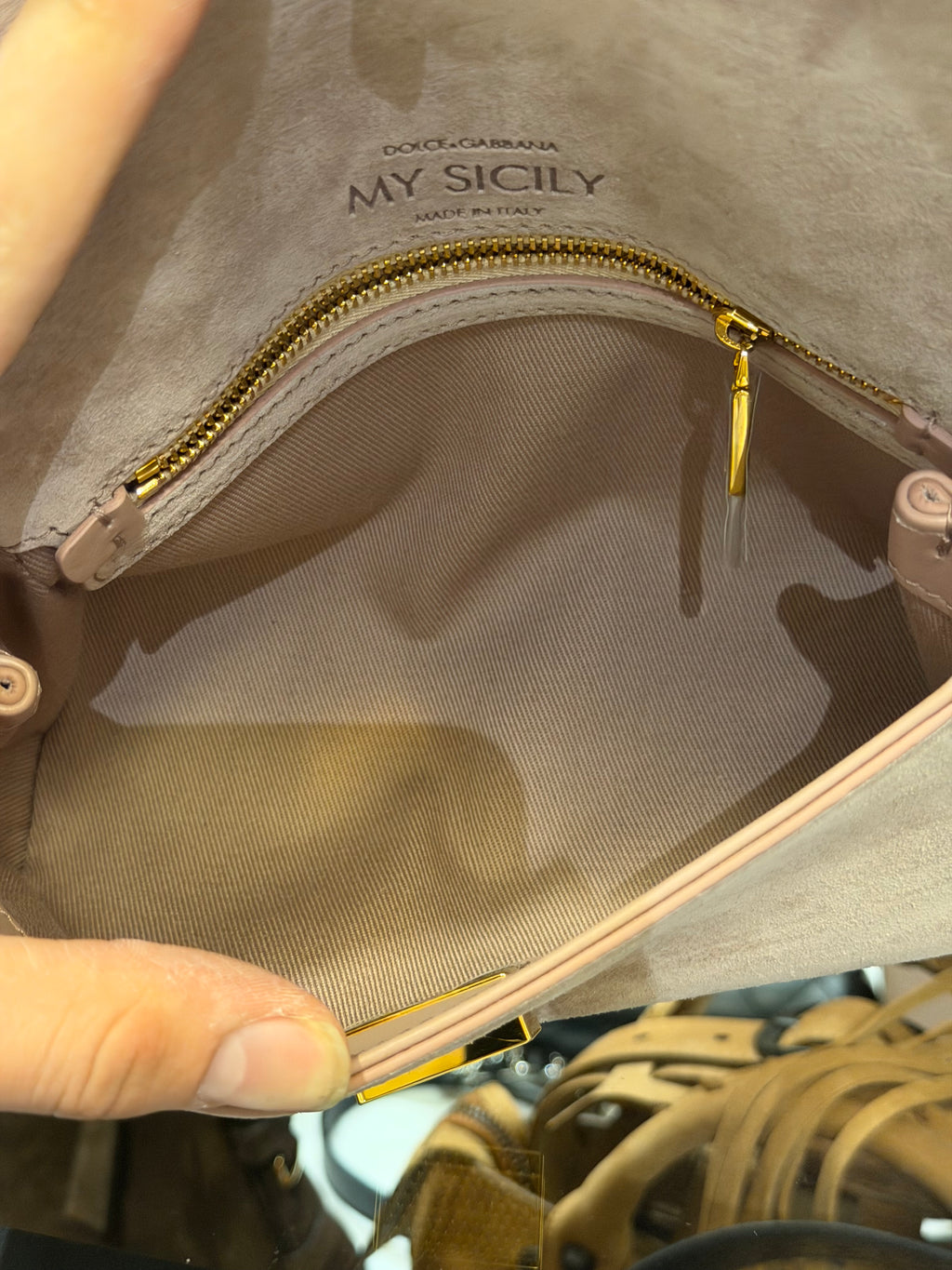 Dolce & Gabbana Mini My Sicily Handbag - Pink Suede
