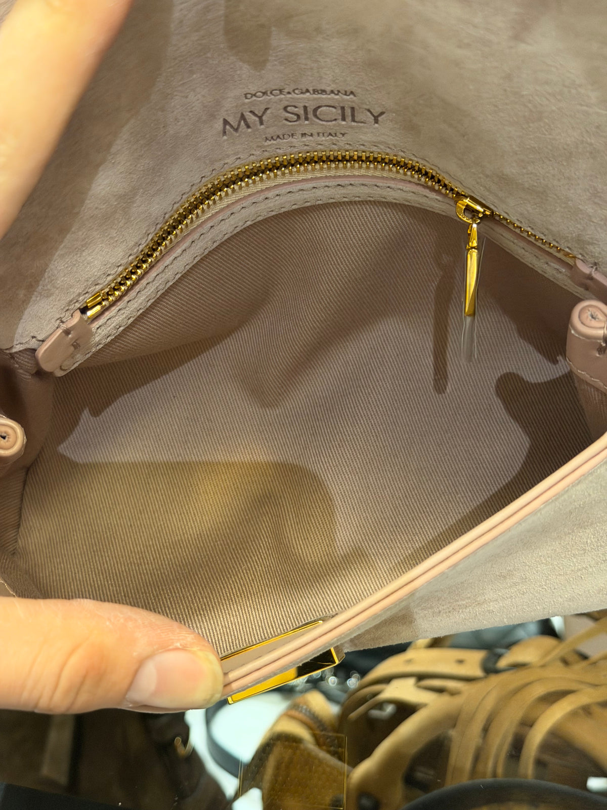 Dolce & Gabbana Mini My Sicily Handbag - Pink Suede