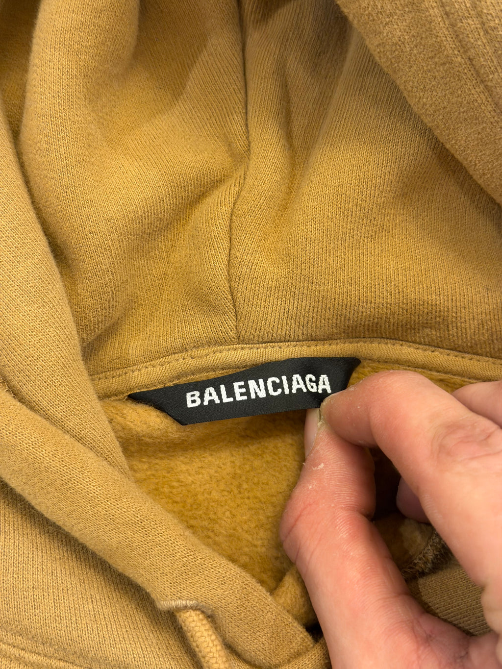 Balenciaga Embroidered Logo Hoodie - Brown