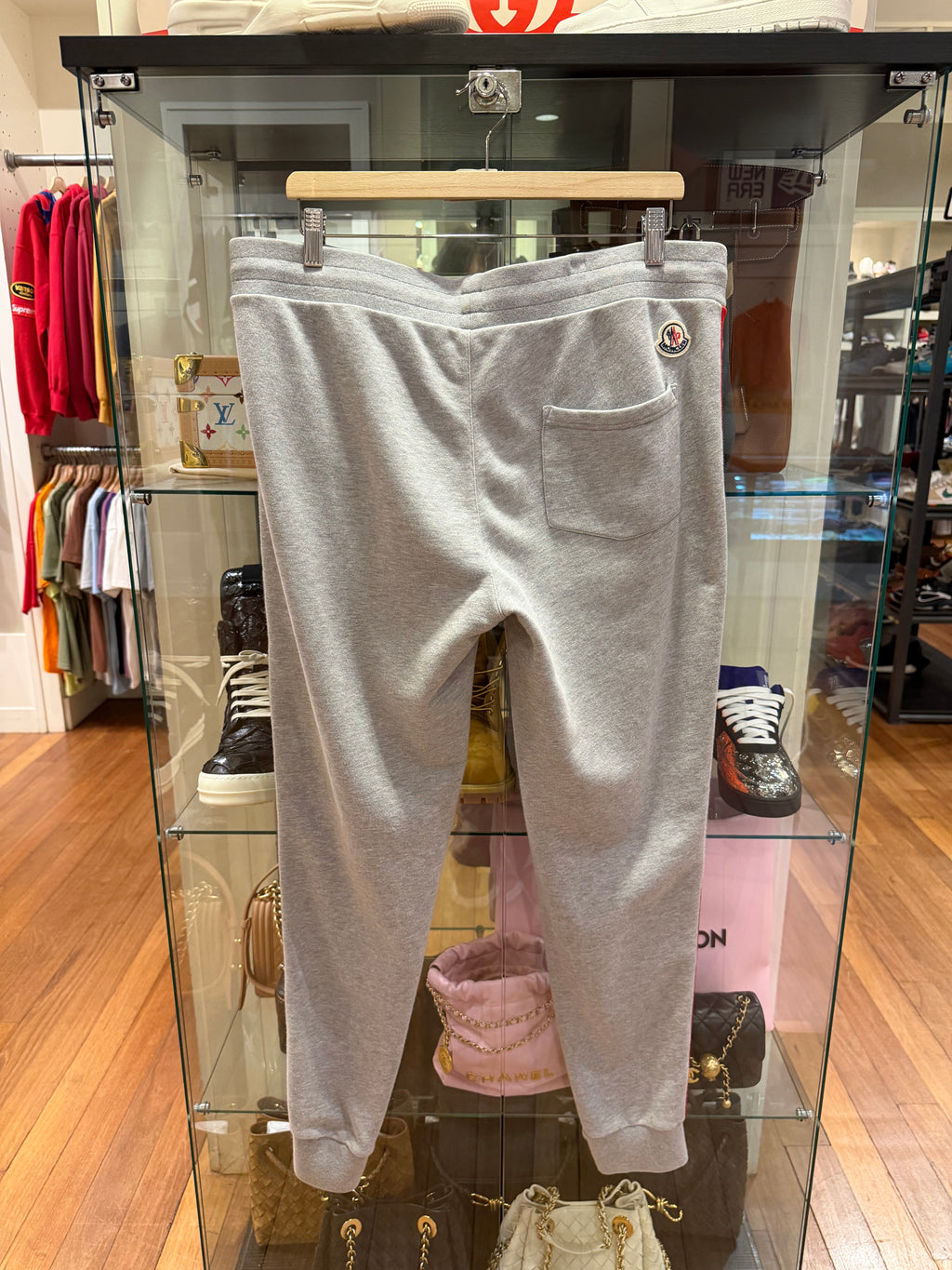 Moncler Taped Sweatpants - Grey