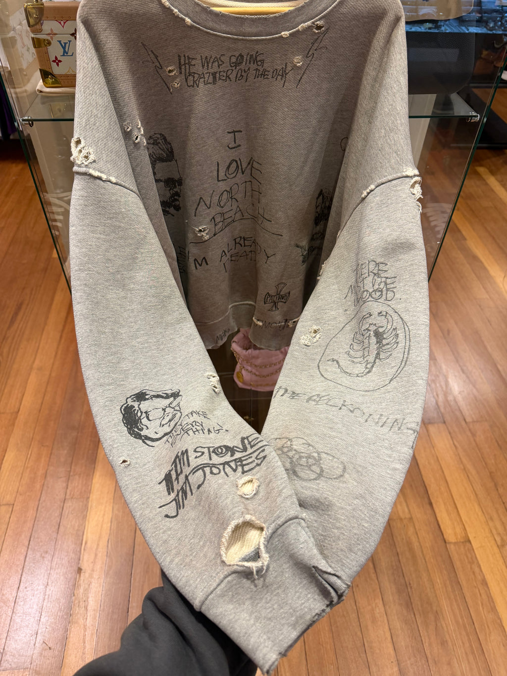 Paly Hollywood ‘Pumping Iron’ Crewneck FW24 - Grey
