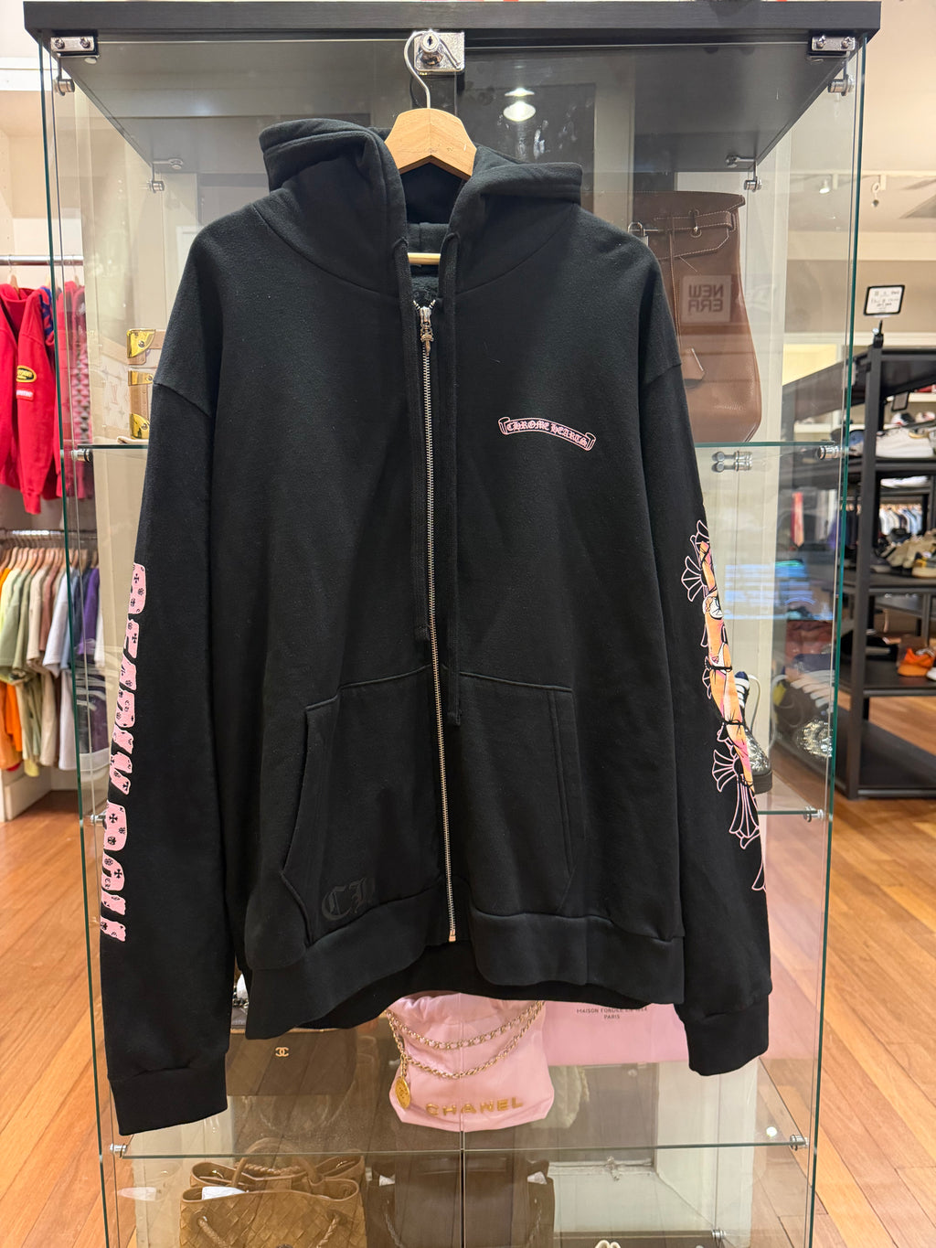Chrome Hearts Deadly Doll Zip Up Hoodie - Black