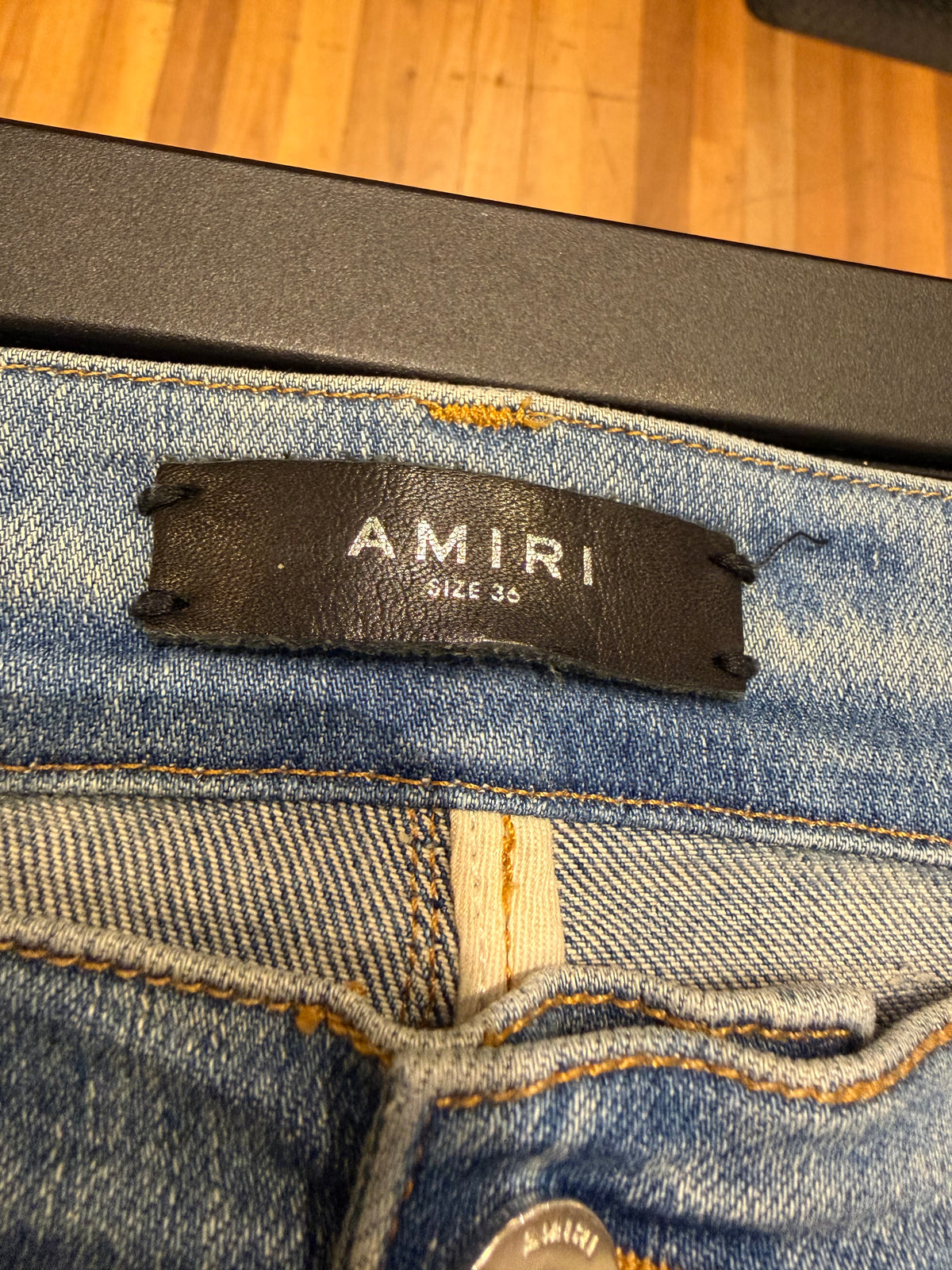 Amiri MX2 Moto Jeans - Blue Patch