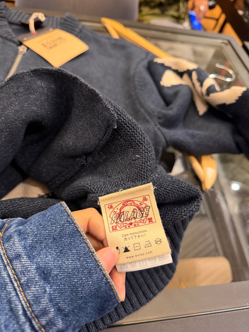 Evisu Palace Zip Up Sweater