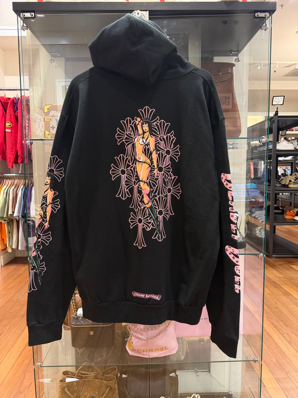 Chrome Hearts Deadly Doll Zip Up Hoodie - Black