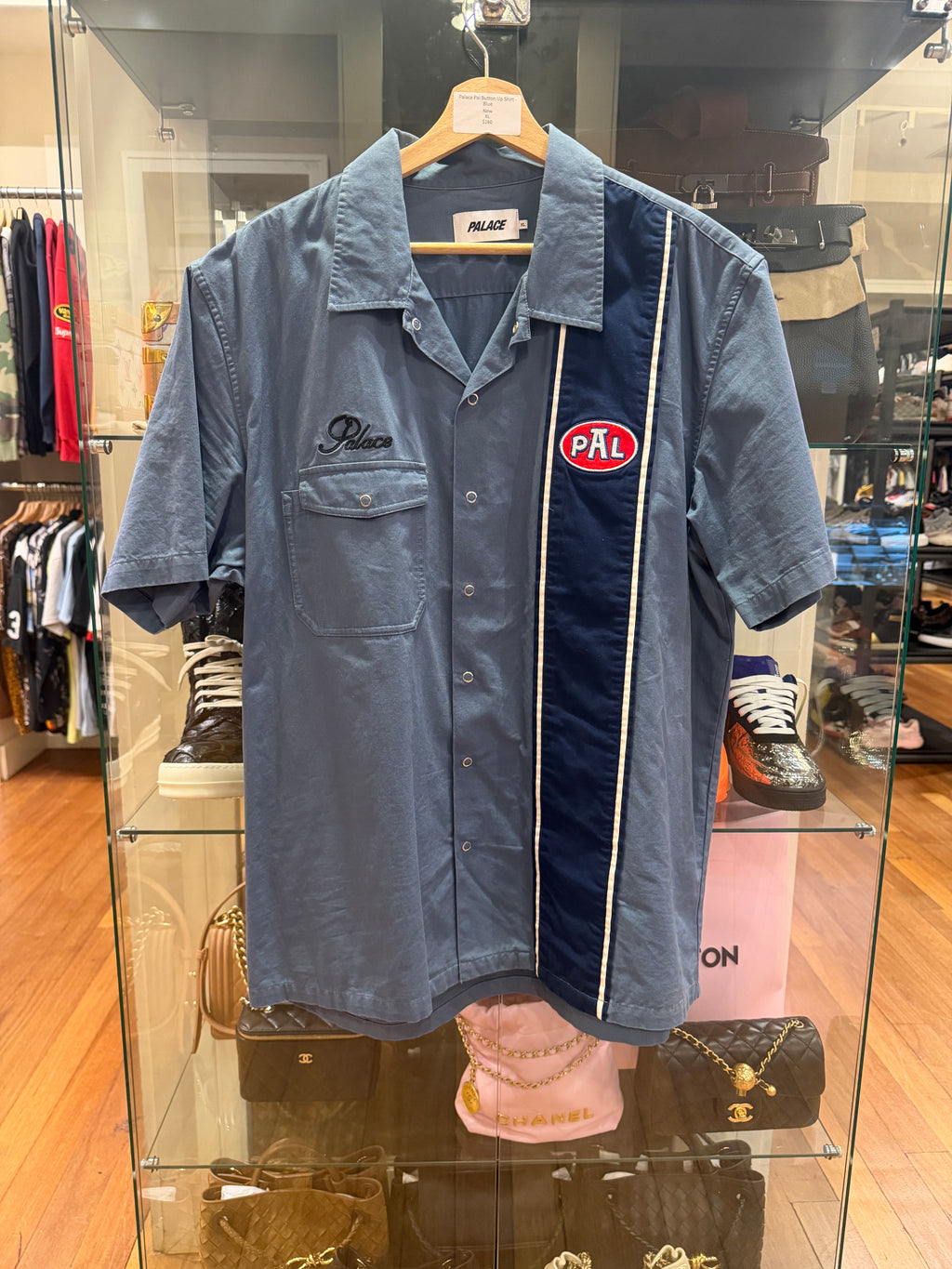 Palace Pal Button Up Shirt -
Blue