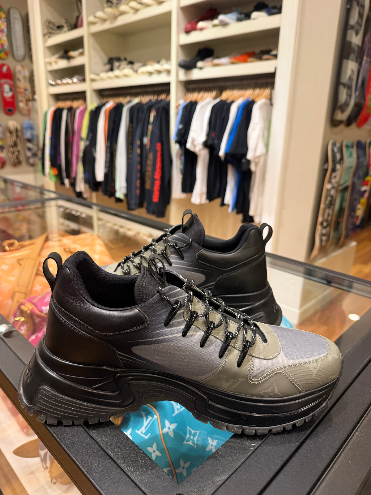 Louis Vuitton Run Away Pulse Sneakers - Black/Grey