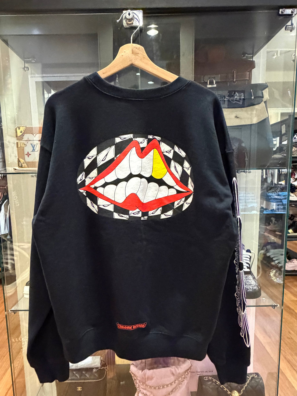 Chrome Hearts x Matty Boy Chomper Crewneck - Black